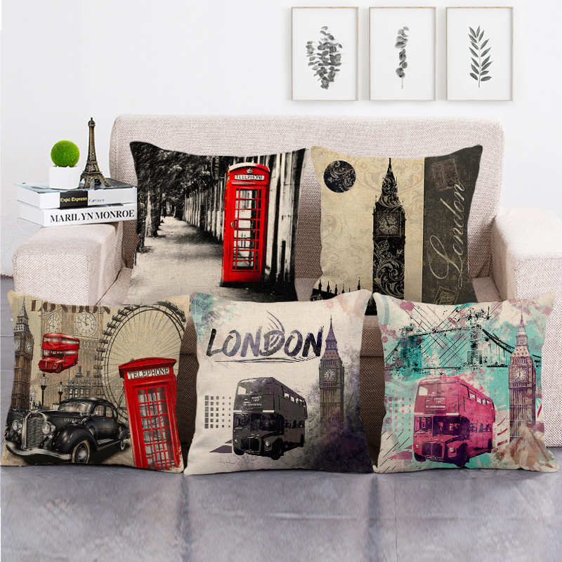 Home Textiles London - Retro London Tram Series Fodere per